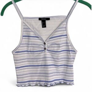 American Eagle blue and white striped tank.  Size Small